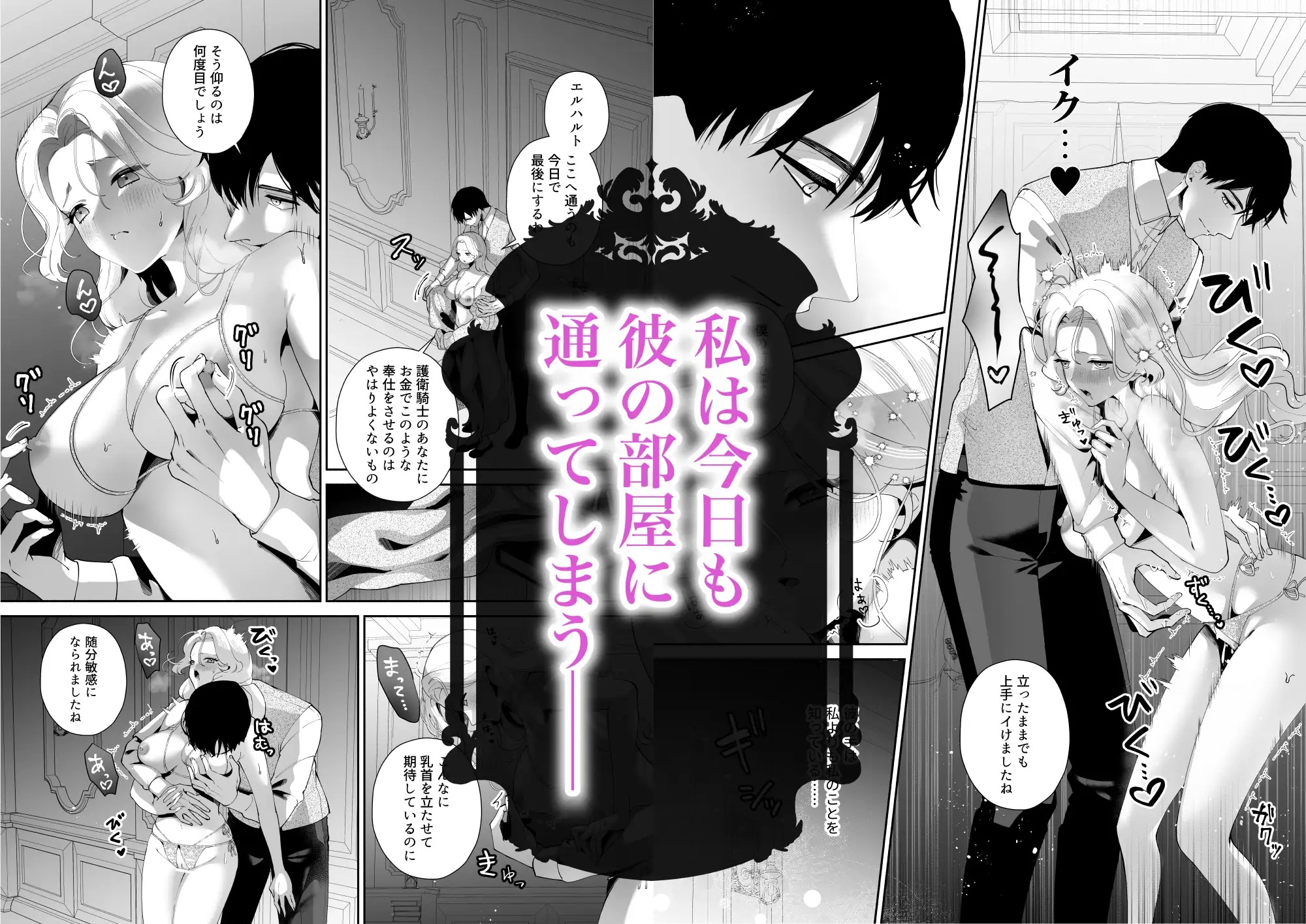 公女様が忠誠を誓う騎士に夜の奉仕を求めたら サンプル画像1